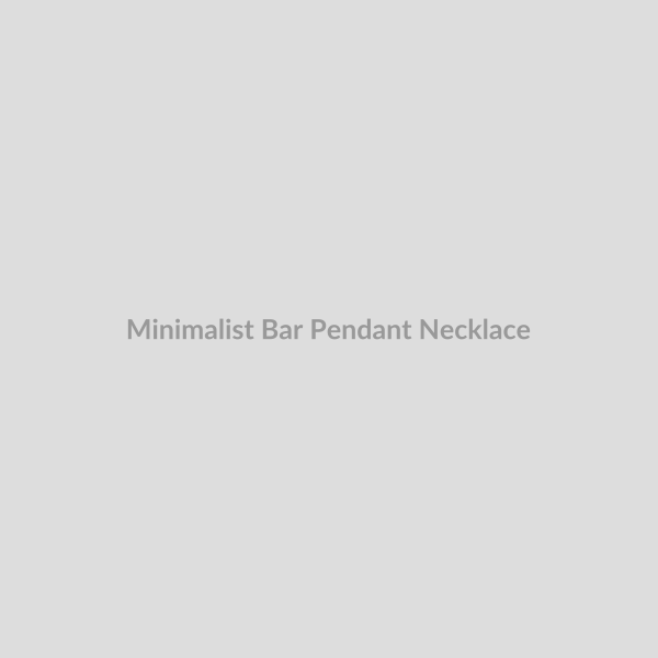 Minimalist Bar Pendant Necklace