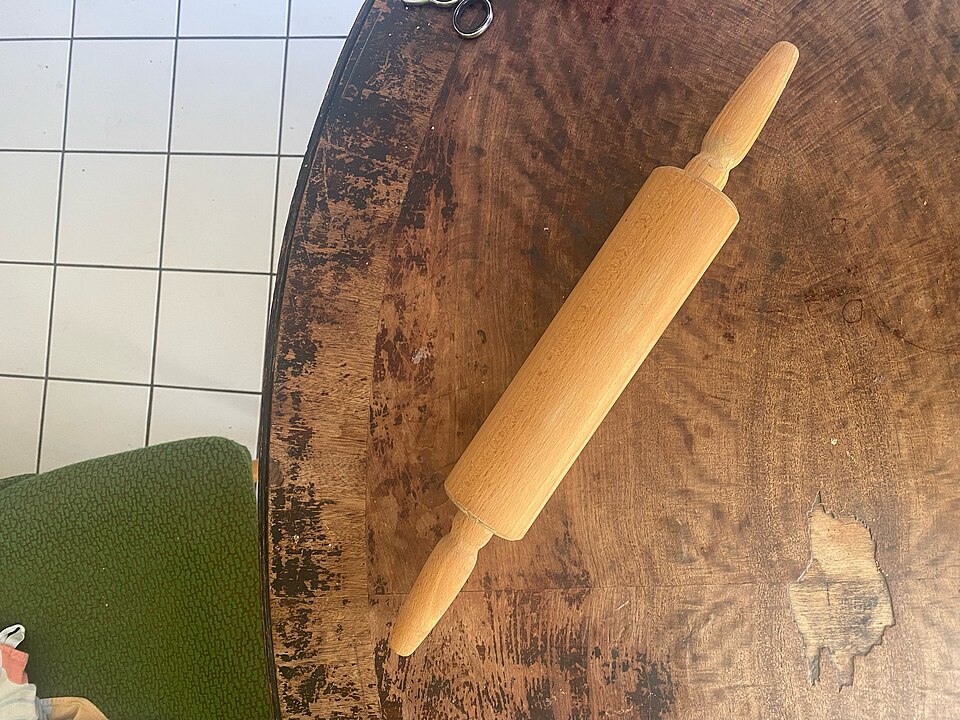 Wooden Rolling Pin with Handles