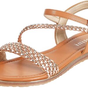 Women’s Braided Strappy Memory-Foam Sandals