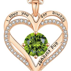 Sterling Silver Birthstone Pendant Necklace