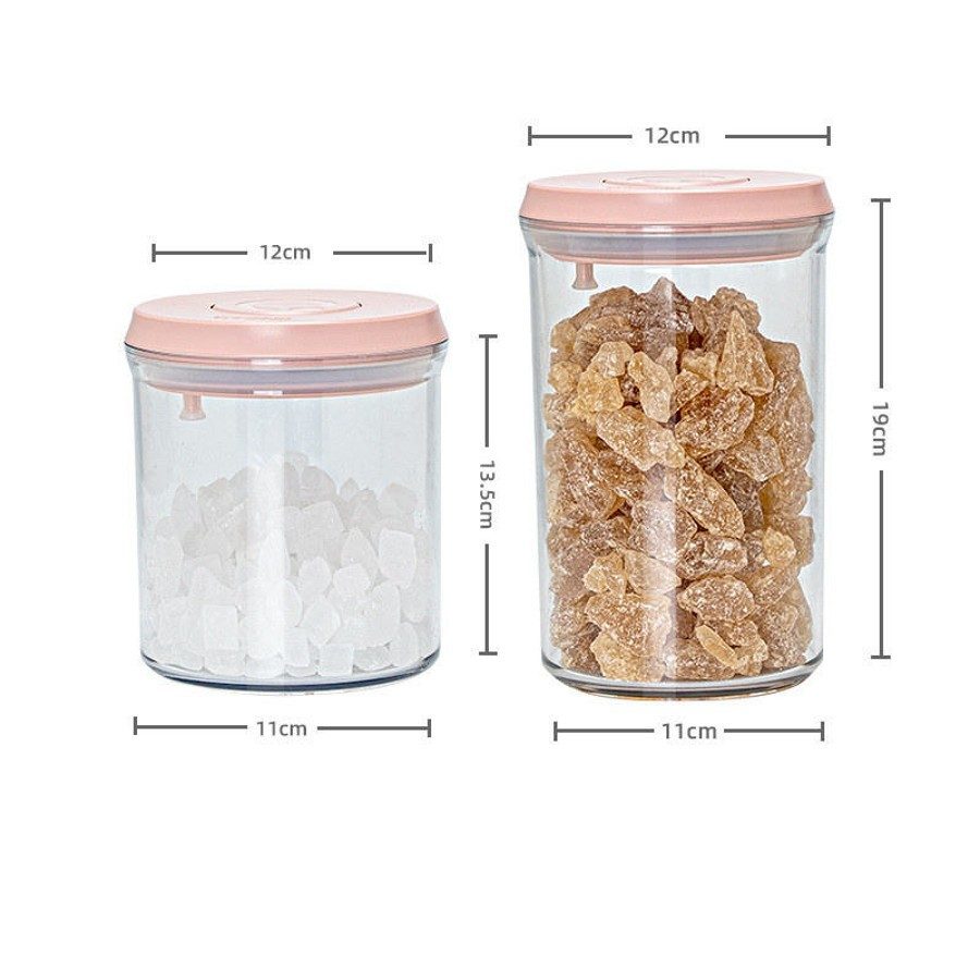 4-Piece Airtight Food Storage Canister Set with Push-Button Lids - Image 2