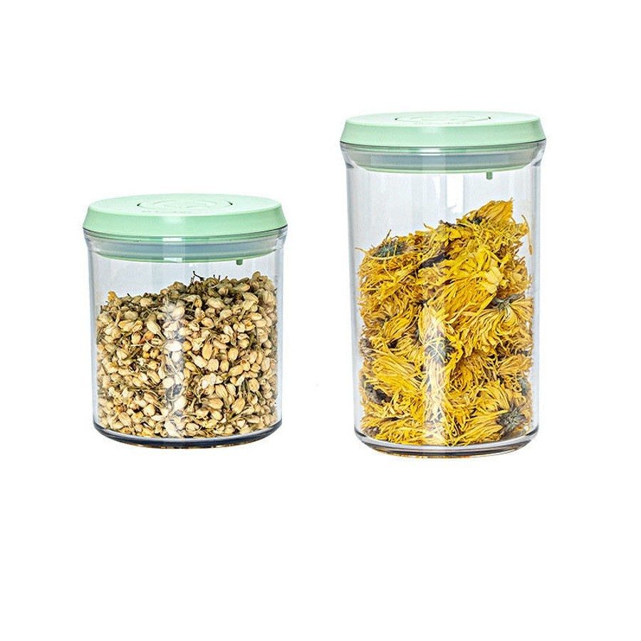 4-Piece Airtight Food Storage Canister Set with Push-Button Lids - Image 5