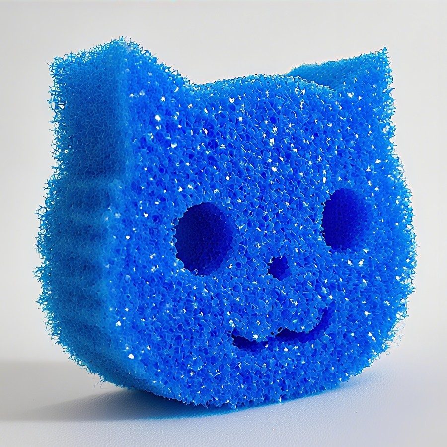 Temperature-Sensitive Cat-Shaped Scrub Sponges (6-Pack) Temperature-Sensitive Cat-Shaped Scrub Sponges (6-Pack)