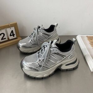 Women’s Chunky Platform Lace-Up Sneakers