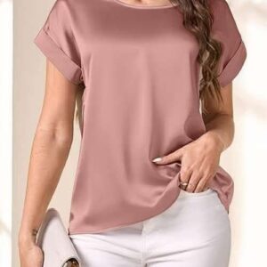 Women’s 3/4-Sleeve Loose Crewneck Top