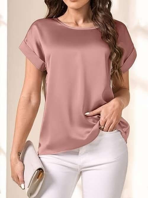 Women’s 3/4-Sleeve Loose Crewneck Top Women’s 3/4-Sleeve Loose Crewneck Top