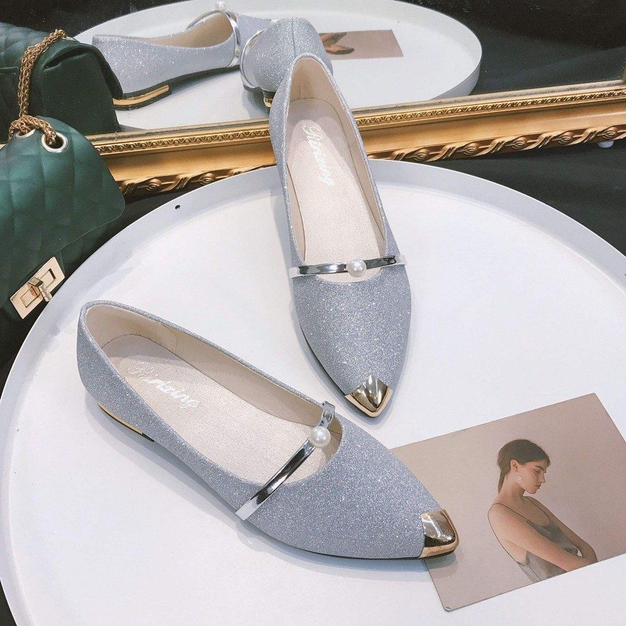 Women’s Glitter Pointed-Toe Flats Women’s Glitter Pointed-Toe Flats