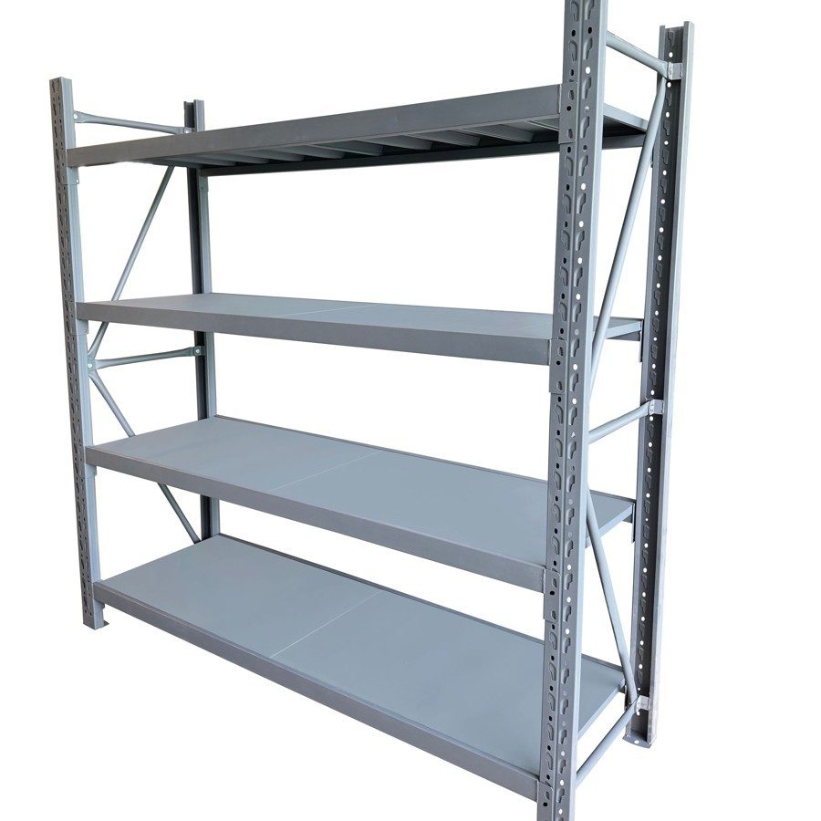 Heavy-Duty 4-Tier Metal Storage Shelving Rack - Image 2