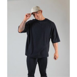 Men’s Oversized Drop-Shoulder Cotton T-Shirt