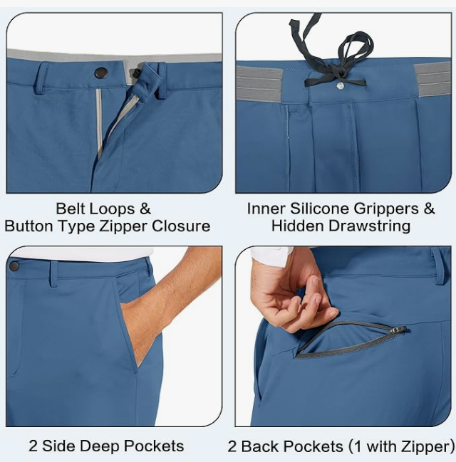 Men's Stretch Golf Joggers - Image 3