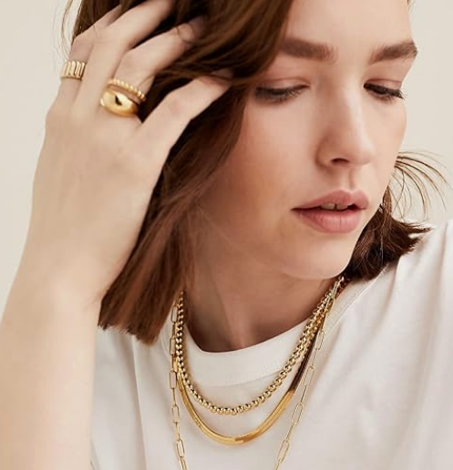 18K Gold-Plated Dainty Choker Necklace - Image 3