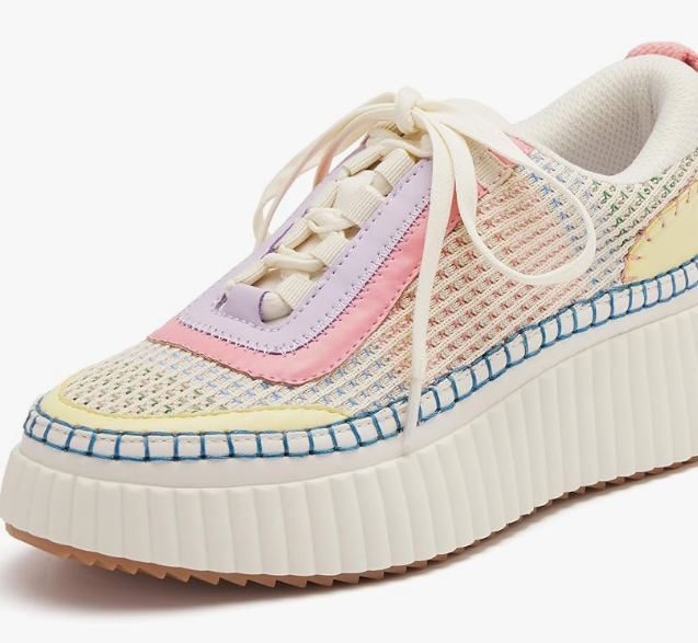 Women’s Woven Lace-Up Platform Sneakers Women’s Woven Lace-Up Platform Sneakers