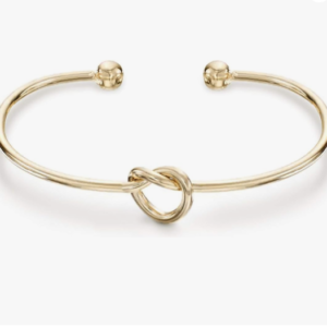Gold-Plated Love Knot Infinity Bracelet