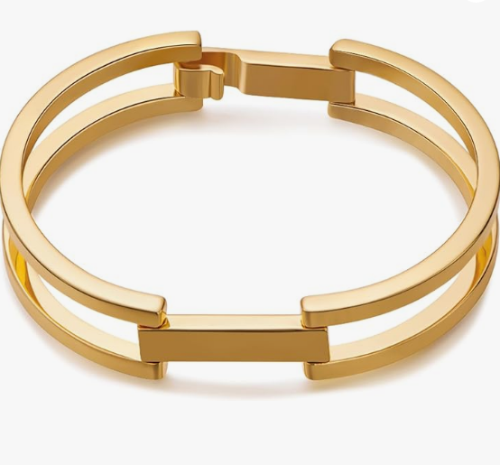 Polished Gold-Tone Bangle Bracelet for Women Polished Gold-Tone Bangle Bracelet for Women