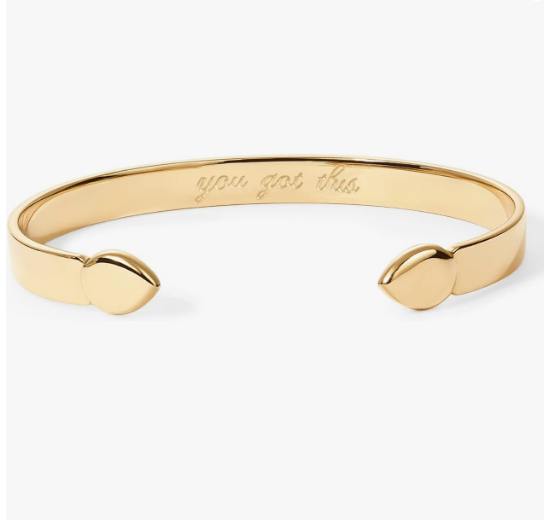 Adjustable Gold-Tone Mantra Cuff Bangle Adjustable Gold-Tone Mantra Cuff Bangle