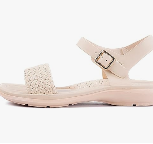 Women's Braided Strappy Memory-Foam Sandals - Image 2