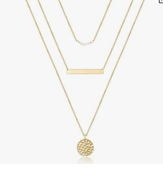 Dainty Layered Gold-Tone Choker Necklace Dainty Layered Gold-Tone Choker Necklace